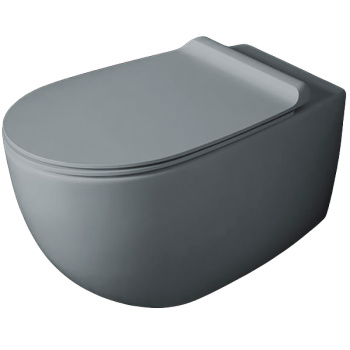 Крышка сиденье для унитаза Simas Vignoni VI 004 cemento matt с микролифтом серый