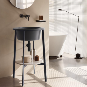 Раковина встраиваемая Cielo I Catini Catino Tondo CALAT CM 50 см серый