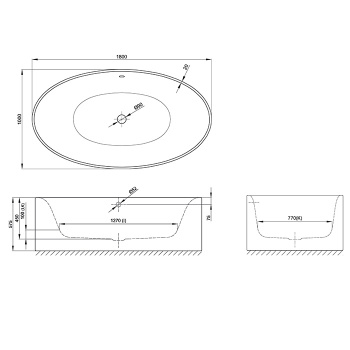 Стальная ванна Bette Eve 180x100 6043-000 CFXXS