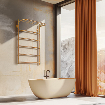 Полотенцесушитель электрический Secado Милан 4 4603777478940 80x53 правый бронза