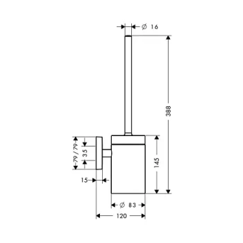 Ершик Hansgrohe Puravida 41505000