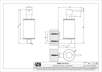 Дозатор для жидкого мыла Gessi Gessi316 54713.239 Steel Brushed