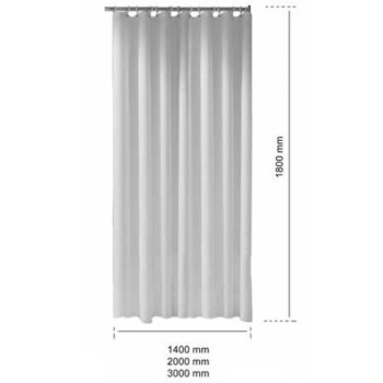Душевая занавеска Keuco Plan 14943000320 200x180, светло-серый