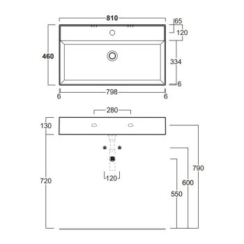 Раковина подвесная Simas Agile AG81 bi*1 белый
