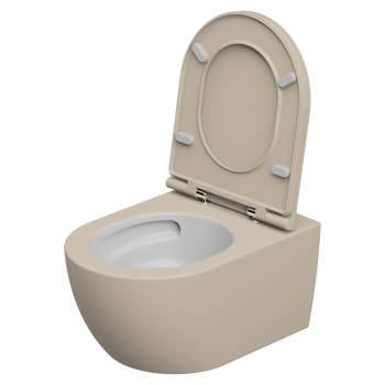 Чаша подвесного унитаза GSG Ceramic Design Like White/Sabbia Matt LKWCSOECBI000/034