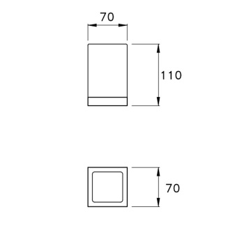 Мыльница настенная Stella Bamboo Quadro 1022/P026 хром BQ 10102 CR00