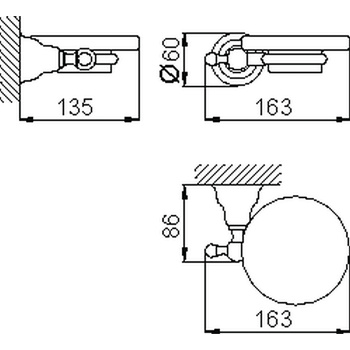 Мыльница подвесная керамическая Cisal Arcana белый/хром AR09060021