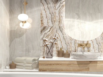 Керамическая плитка Eletto Ceramica Gala Ivory Alabastro (Комп. 2 Шт) 48.4x70 см 587842005