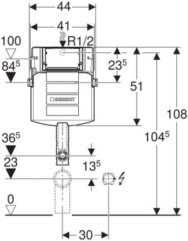 Бачок для унитаза Geberit Sigma 109.300.00.5