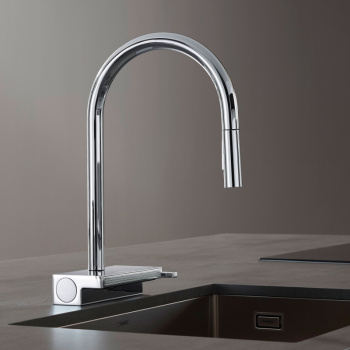 Смеситель для кухни, Hansgrohe, Aquno Select M81, цвет-хром