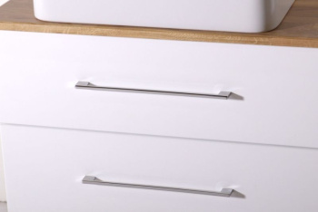 Тумба под раковину ASB-Woodline Санди 80см белый дуб 10881