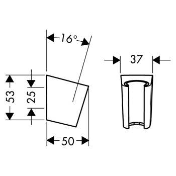 Hansgrohe 28 331 670 Porter S Держатель ручного душа