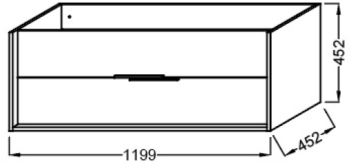 Тумба под раковину Jacob Delafon Vivienne EB1669-J5-J5 белая
