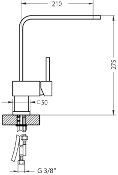 Смеситель для мойки ALVEUS LAGUNA CHR