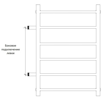 Полотенцесушитель водяной Secado Бергамо 5К 4673739200957 150х31 черный