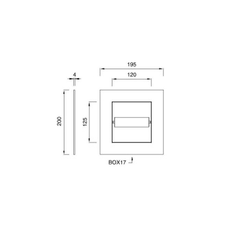 Держатель туалетной бумаги CЕА Design POR 01 S сталь