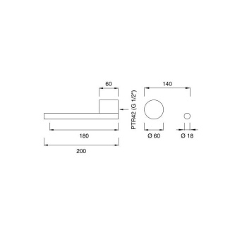 Смеситель для ванны CЕА Design Opus OPS 05 S сталь