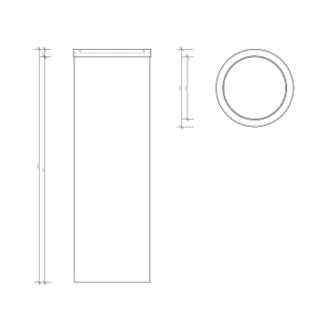 Корзина для бумаги Decor Walther DW 1024 20xh60 с крышкой, сталь полированная 611270