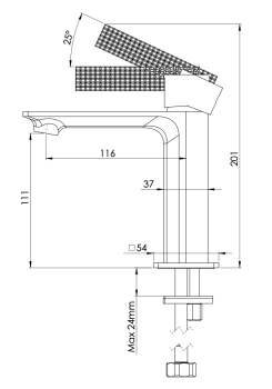 Смеситель для раковины Daniel Club ANC606NOIL бронза масляная