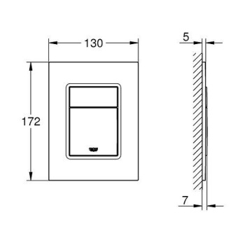 Панель смыва Grohe Skate Cosmopolitan 37535SH0 белая