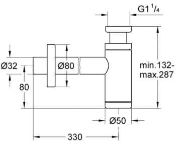 Сифон Grohe 28912000 хром