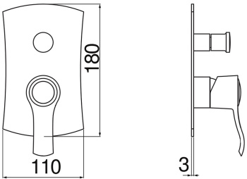 Смеситель для ванны Nobili Sofi SI98100/EBR бронза