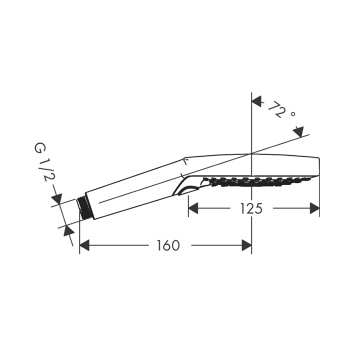 Axor ShowerSolutions Ручной душ 120 , 15 л/мин, ½’, цвет: шлифованная бронза 26050140