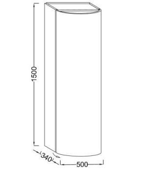 Шкаф-пенал Jacob Delafon Presqu`ile EB1115D-G1C, белый