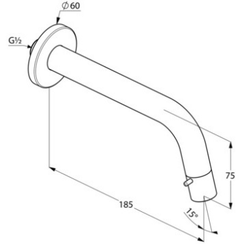 Смеситель для раковины Kludi Bozz 380180530 хром