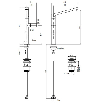Смеситель для раковины Fima Carlo Frattini Nomos Go F4161LCR.1 хром