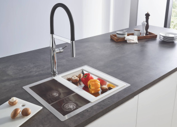 Мойка из нержавеющей стали 50см, 1 чаша, без корзинчатого вентиля, K700 Cube 31579SD0