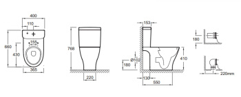 Чаша унитаза Jacob Delafon Nouvelle Vague 4957CK-00 белая
