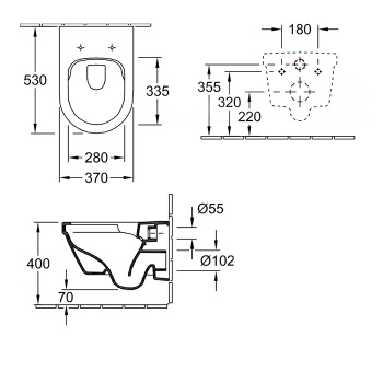Унитаз подвесной Villeroy&Boch Architectura 4694HRR1 альпийский белый