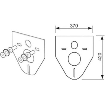Шумоизоляционная панель для инсталляции Tece Teceprofil 9200010