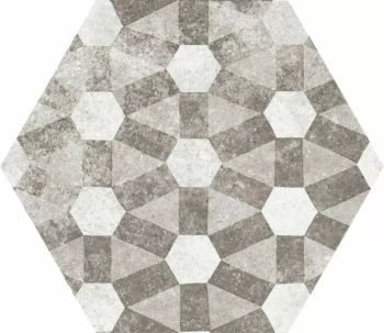 Керамогранит EQUIPE Hexatile Cement Garden Grey 17,5x20 (17 видов паттерна) 22099