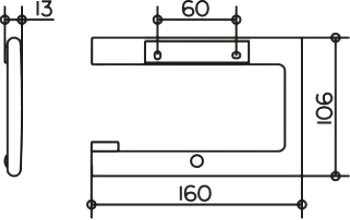 Держатель туалетной бумаги Keuco Edition 400 11562030000 бронза
