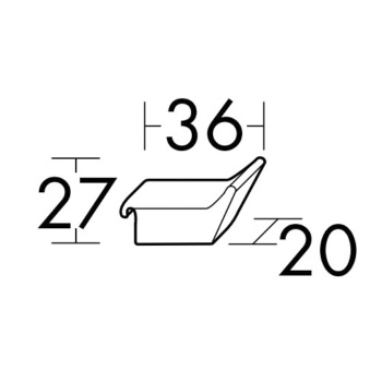 Burgbad Vry Крючок двойной, подвесной, цвет: черный матовый ACJV001