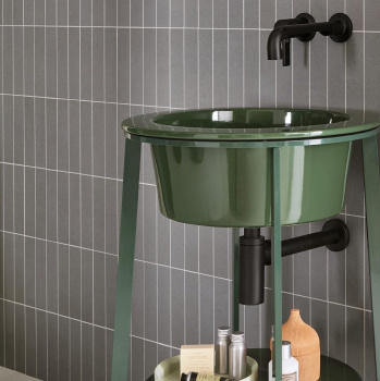 Раковина встраиваемая Cielo I Catini Catino Tondo CALAT PM 50 см серый