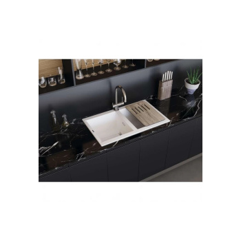 Мойка кухонная Omoikiri Banzen 86-2-WH белый 4993317