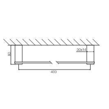 Полотенцедержатель Fima Carlo Frattini Quadra 400, хром F6020/40CR