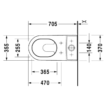 Унитаз напольный Duravit Philippe Starck 3 920100005 белый/хром