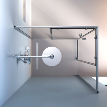 Душевое ограждение AM.PM X-Joy 100х80 W94G-403-10080-MТ