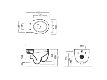 Унитаз подвесной Hatria Le Fiabe Y1AC01