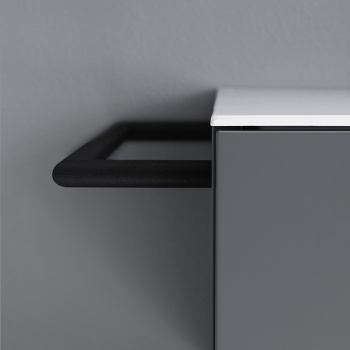 Burgbad Coco Полотенцедержатель для монтажа на тумбу, цвет: черный HHAG001