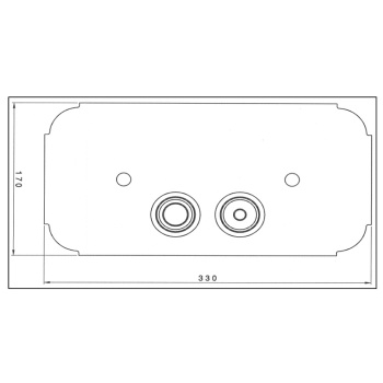 Клавиша смыва Nicolazzi Complementi Arredo english gold 5542GF