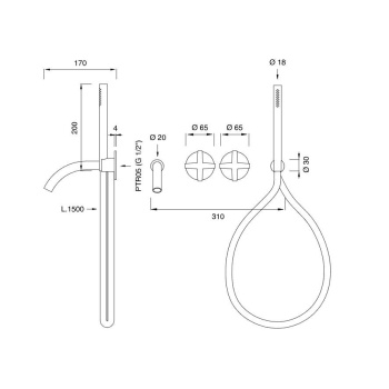 Смеситель для ванны CЕА Design Cross CRX 23 AB S сталь