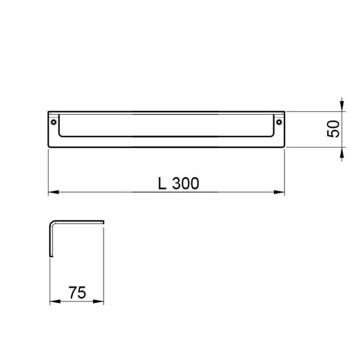 Полотенцедержатель Almar 300, черный металл брашированный pvd E305002.AB