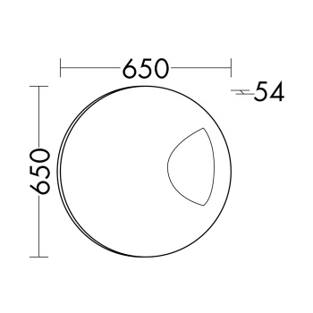 Burgbad Sinea Зеркало с подсветкой 65 см, круглое LS0651 K0097
