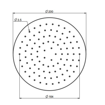 Верхний душ из ABS Fima Carlo Frattini Wellness 200, хром F2267/2CR