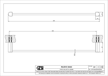 Полотенцедержатель Gessi Rilievo 59403.031 Chrome